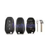 VA2/307 blade Light button (Old style) 3 botón carcasa de llave remota para Citroen,Peugeot,DS